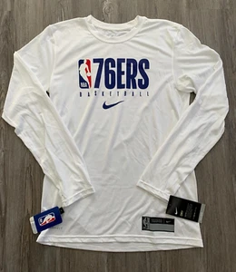 S NUEVO CON ETIQUETAS Para hombres Nike Auténtica Dri-Fit NBA Philadelphia 76ers Baloncesto Camisa Blanca - Imagen 1 de 3