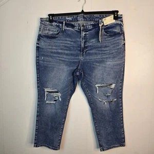 A.N.A jeans denim Women's size 26W Straight Leg High Rise Blue NWT - Picture 1 of 5