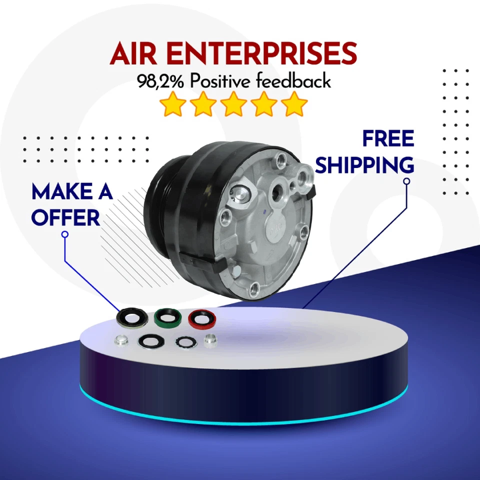 Compressor A/C Fit Chevrolet C1500 1993-1995, Chevrolet	C1500 Suburban 1993-1995 - Image 1 of 1