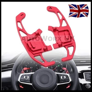 Red Paddle Shift Extensions For VW Scirocco 2015 2016 DSG Steering Wheel Shift - Picture 1 of 6