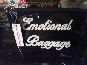 Roro Cosmetic Bag Travel Makeup "Emotional Baggage" - Picture 1 of 1
