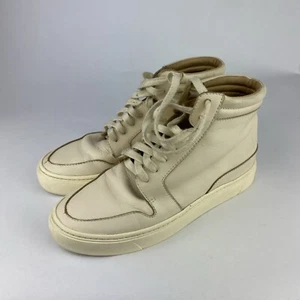 NISOLO - Everyday Mid Top Bone Leather Womens Sneaker- SZ 7 - Picture 1 of 6