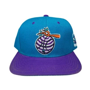 Vintage seltene NBA Charlotte Hornets Figuren Starter Snapback Mütze Kappe - Bild 1 von 4