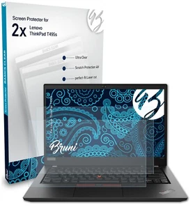 Bruni 2x Film de Protection pour Lenovo ThinkPad T495s Protecteur d'écran - Photo 1/8