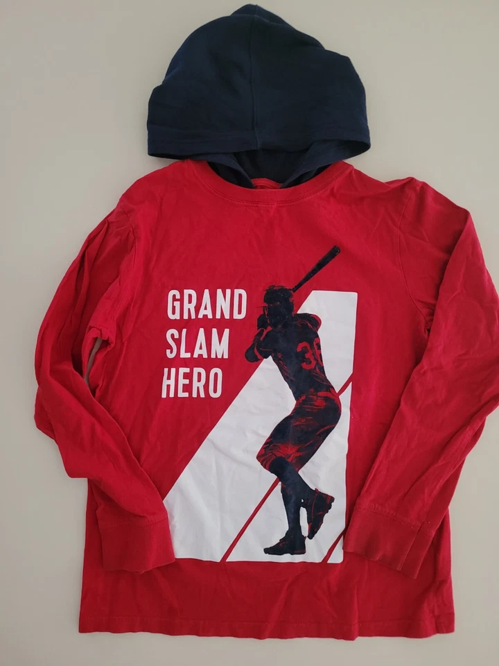 Camisa con Capucha Roja para Niños Lugar XL X Grande 14 Béisbol Grand Slam Hero Foto 1 de 1