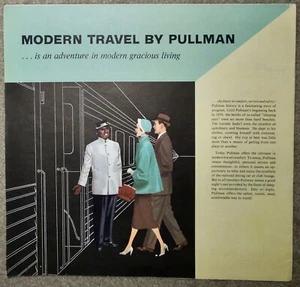 Antik 1957 Moderne Reise von Pullman Information & Bildung Eisenbahn Poster - Bild 1 von 6
