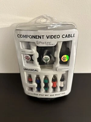 Psyclone Universal HDTV Component Cable For PS2 PS3 Wii And Xbox 360 New Sealed! - Image 1 of 4