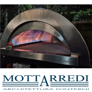 FORNO A GAS 2 PIZZE COTTURA DIRETTA LUXURY INOX 52x60 - Chiama x sconto - Foto 1 di 1