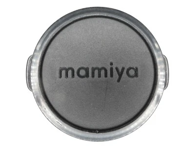 Tapa de lente de cámara frontal a presión negra genuina Mamiya 58 mm Foto 1 de 4