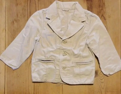 1989 Place Criança Menino 3T Blazer Fecho de Botão Bege Páscoa Semi Formal Primavera  - Imagem 1 de 4
