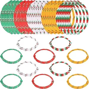Lot of 120 Pieces - Friendship Bracelets – Nylon Adjustable Woven Rope Bracelets - Picture 1 of 2