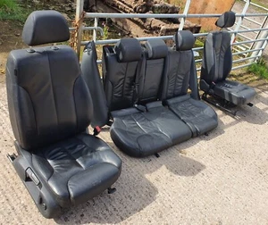 VW Passat B6 2009 (2005-2010) Estate Front + Rear Seats  Black leather  - Picture 1 of 9