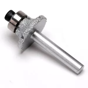 Radius Head 6mm Shank 1/4 inch Diamond BRAZED Profile Wheel Router Bit Bullnose - Picture 1 of 13