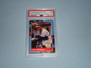 2004 Donruss Recollection Autograph Card Terry Steinbach 158 PSA 7 NM 70398236 - Picture 1 of 2