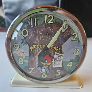 1959 Westclox Woody Woodpecker Animation Alarm Clock - Picture 1 of 9