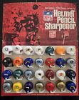 Vintage NFL Gumball Pencil Sharpener Set (28) On Display Card!