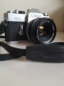 CANON TX 35mm FILMKAMERA MIT CANON FD 50mm 1:1,8 SC OBJEKTIV VINTAGE JAPAN - Bild 1 von 16