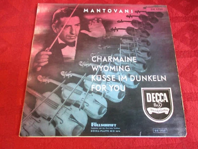 EP 7" MANTOVANI Charmaine Wyoming Küsse in Dunkeln For You DECCA FÜLLSCHRIFT GER - Bild 1 von 2