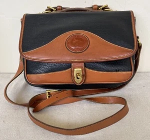 Dooney & Bourke Carrier Schultertasche genarbtes Leder R701 BL 18430571 EUC - Bild 1 von 13