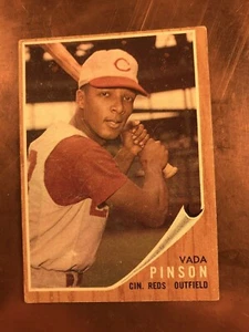 Vada Pinson 1962 Topps #80 very nice corners, off center ex-nmt - Picture 1 of 4
