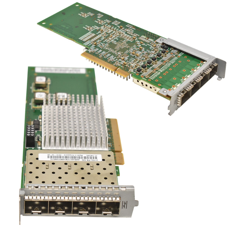 Adaptador IBM Storwize Control V7000 G2 FC PCI-e x8 4 portas 8Gb/s 00MJ027 00MJ028 - Imagem 1 de 3