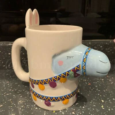 Taza de cerámica en forma de llama Happy café/té/bebidas novedad niños/niños taza 3D Foto 1 de 4