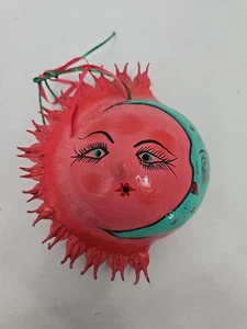 Vintage Mexican Folk Art Mask, Sun And Moon - Picture 1 of 13