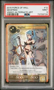 2015 Force of Will Vingolf: Engage Knights #12 Siegfried Alt Art PSA 9 MINT - Picture 1 of 3