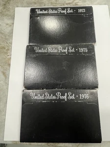 1973, 1975 AND 1976 United States Proof Sets. 3 Nice Proof Sets. - Picture 1 of 10