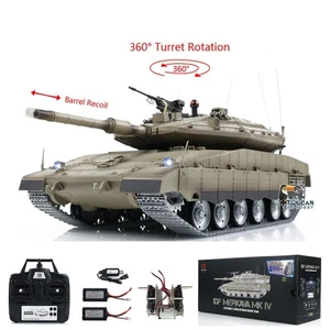 1/16 RC Tank IDF Merkava MK IV 3958 RC Battle Tank Metal Wheel Tracks w/Gearbox - Picture 1 of 12