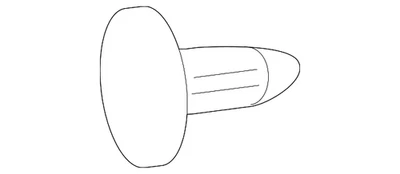 Genuine Nissan Splash Shield Clip 01553-07301 - Image 1 of 2