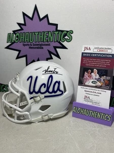 NICO IAMALEAVA SIGNED UCLA BRUINS MINI HELMET JSA AUTHENTICATION - Picture 1 of 2