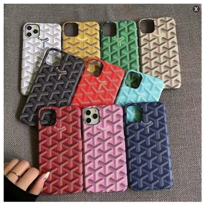 Oil PU Leather Case Goyard Cover for iPhone 17 Pro Max/Pro/Plus/16/15/14/13/12 - Image 1 of 4