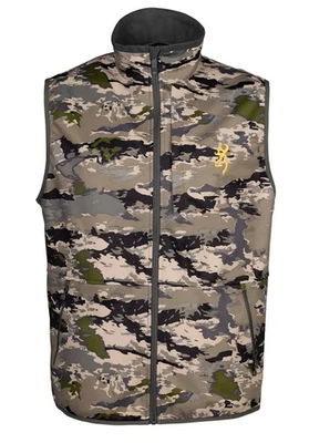 Browning Soft Shell Hunting Vest Camo Ovix Windproof Men's Size: Small - Image 1 of 4