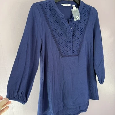 Isaac Mizrahi Live Tejido Tapeta Dobladillo en Cascada Top Detalle de Ojales Para Mujer xXS NUEVO Foto 1 de 4