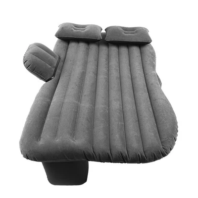 Inflatable Flocked Folding Car Rear Seat Black Mattress For Home Camping - Image 1 of 4