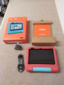 Amazon Fire 7 Kids Tablet 7 inch Display Ages 3–7 16 GB Red, January 2024 - Picture 1 of 4