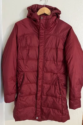 Chaqueta de plumón REI Sayan para mujer M exterior con capucha cremallera completa Foto 1 de 4