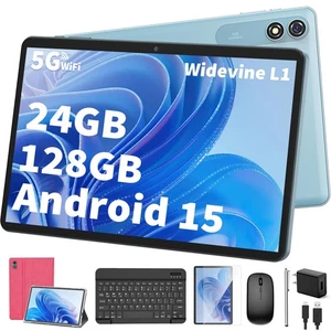 Android Tablet with Keyboard,10 inch Android 15 tablet, 24GB RAM 128GB ROM, 1... - Picture 1 of 8
