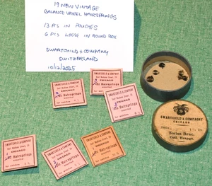 19 Lot Neu Vintage Uhr Unruh Haarfedern Hamilton Illinois Swartchild & Co - Bild 1 von 10