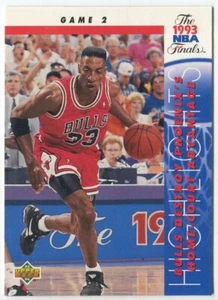 1993-94 Upper Deck #199 Juego Finales NBA #2 - Scottie Pippen Chicago Bulls - Imagen 1 de 2
