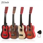 25" Mini-Gitarre Basswood 6 Saiten Akustikgitarre mit Pick-Saiten für Kinder Geschenk