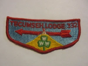 Tecumseh Lodge 332 S1B Flap Merged In 1973 - Picture 1 of 2