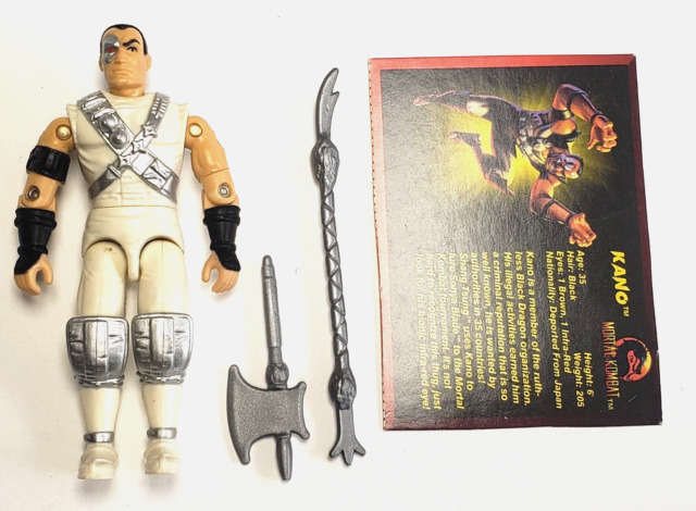 1994 Hasbro GI Joe Mortal Kombat Mail-Away Kano with Filecard (1B)