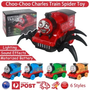 Choo-Choo Charles Train Move Sound Light Thomas Spider Train Monster Scary Toy - Picture 1 of 16