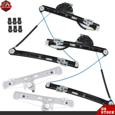 Juego de 4 reguladores de ventana eléctrica delanteros y traseros diestros+izquierdos para BMW 325i BM1551101 2001-2005 Foto 1 de 4