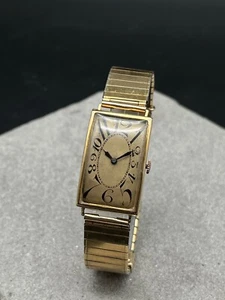 ART DECO GOLD HANDAUFZUG CURVEX "RUND UM DIE SOLITUDE" 1927 AUTORENNEN OLDTIMER - Bild 1 von 17