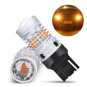 Bombillas de luz de señal de giro LED antihiper flash AUXITO 7440 CANBUS ámbar/amarillo - Imagen 1 de 8