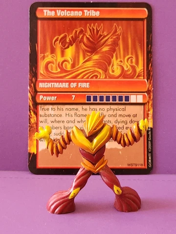 GORMITI 2" Nightmare Of Fire Action Figure w/ Card Playmates Cover