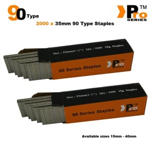 90 Type Staples: Size 35mm ( 2000 Staple Handy Pack ) - Picture 1 of 4